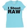 i shoot raw Ladies Fitted T-Shirt