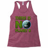 there is no planet  b earth day Racerback Tank