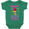 birthday troll mommy Baby Bodysuit