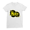 huh bang pow boom splat carto Ladies Fitted T-Shirt