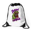 zombie horse classic Drawstring Bags