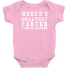 world's greatest farter funny Baby Onesie