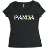 Panda Write T-Shirt Women's Triblend Scoop T-shirt