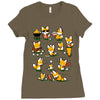 patriotic partying Ladies Fitted T-Shirt