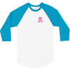 Pixeled Pink Ribbon 3/4 Sleeve Shirt