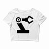 black robot Crop Top