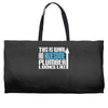 this is what an awesome plumber looks like Weekender Totes