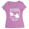 cat best friends for life Women's Triblend Scoop T-shirt