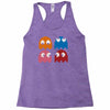 cool retro 80s pacman ghosts video games Racerback Tank