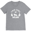 This Girl Loves Her Bulldog V-Neck Tee