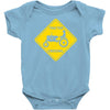 tractor crossing farmer's road warning sign Baby Onesie