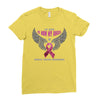 my hero is now my angel breast cancer awareness Ladies Fitted T-Shirt