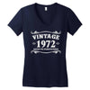 vintage 1972 aged to perfection Women's V-Neck T-Shirt