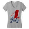 4th of july Women's V-Neck T-Shirt