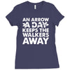 an arrow a day zombie dary Ladies Fitted T-Shirt