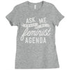 feminist agenda Ladies Fitted T-Shirt