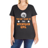 michigan girl Ladies Curvy T-Shirt