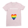 Worth The Wait Rainbow Ladies Fitted T-Shirt