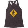 big foot xing big foot crossing sasquatch Racerback Tank