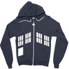 blue boxes Zipper Hoodie