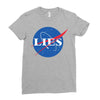 lies nasa logo Ladies Fitted T-Shirt