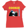 cookie monster Ladies Fitted T-Shirt