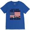 Lets Pray For Vegas, God Bless V-Neck Tee