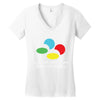snes super famicom colours Women's V-Neck T-Shirt