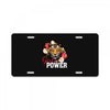 Girl Power White Write License Plate