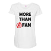 avengers more than a fan Maternity Scoop Neck T-shirt