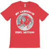 halloween my labrador rides shotgun T-Shirt