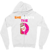 She Wants D - Dunkin Donuts Zipper Hoodie