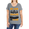 My Son Is Super Awesome His Stepdad Ladies Curvy T-Shirt