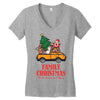 family christmas tis the season to be merry Women's V-Neck T-Shirt