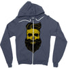 hipster skull Zipper Hoodie