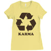karma recycle Ladies Fitted T-Shirt