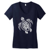 turtle art Women's V-Neck T-Shirt