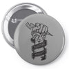never stop fighting spirit Pin-back button