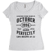 legends were born in october genuıne 1996 qualıty one kind of aged l Women's Triblend Scoop T-shirt