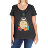 totoro christmas tree Ladies Curvy T-Shirt