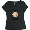 My Mom Is The World's Best Teacher Women's Triblend Scoop T-shirt