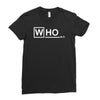 doctor who m.d   vintage retro tv show fan dr Ladies Fitted T-Shirt