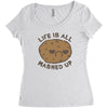 life is all mashed up Women's Triblend Scoop T-shirt