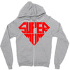 super mom 1 png Zipper Hoodie