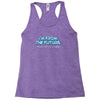 im from the future prezels thats all im saying Racerback Tank