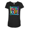 pop off brush Maternity Scoop Neck T-shirt