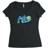 super starry night Women's Triblend Scoop T-shirt