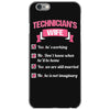 technician's wife iPhone 6/6s Case