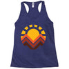 sunset mountain Racerback Tank