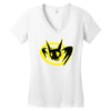 arkham orgins joker bat Women's V-Neck T-Shirt